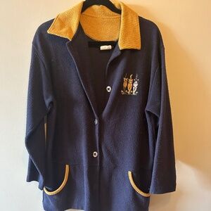 Vintage oversized cat cardigan